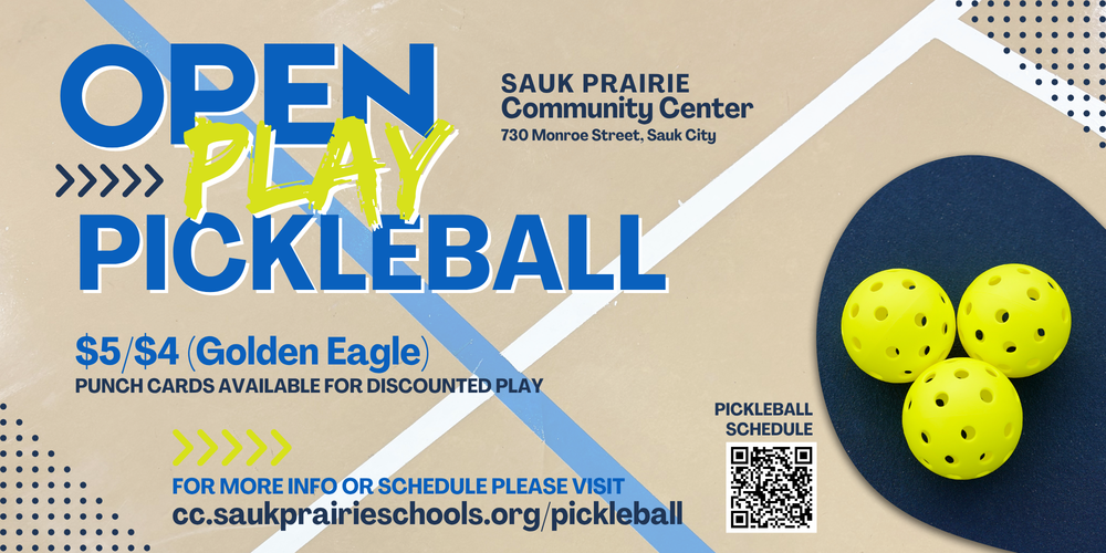 Open Play Pickleball at the Community Center
