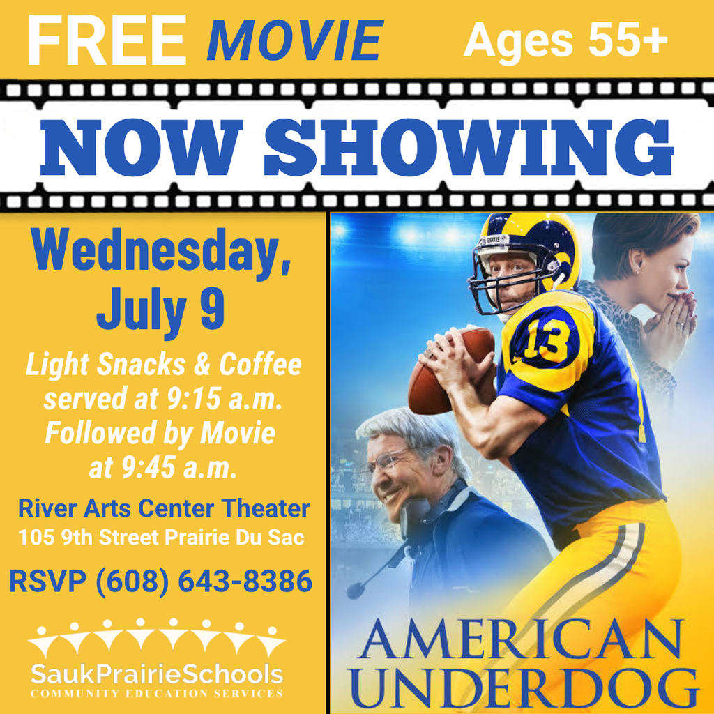FREE Morning Movie on the 2nd Wednesday of the Month