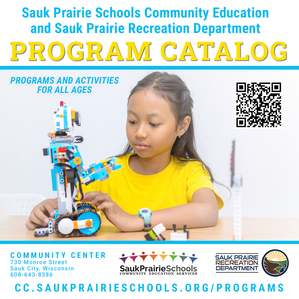 Sauk Prairie Schools Community Education and the Sauk Prairie Recreation Program Catalog