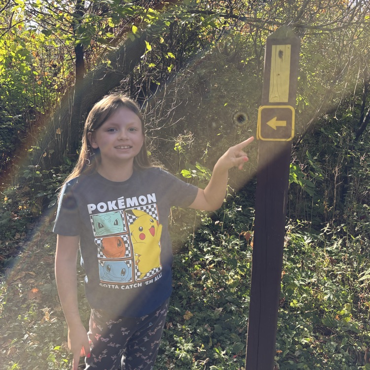 Following the yellow blazes! 