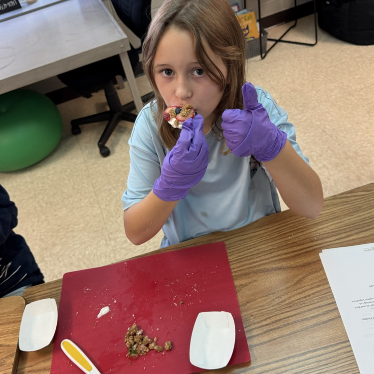 Thumbs up taste test! 