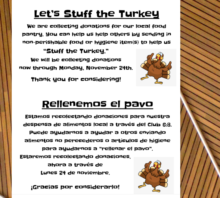 Let's stuff that turkey