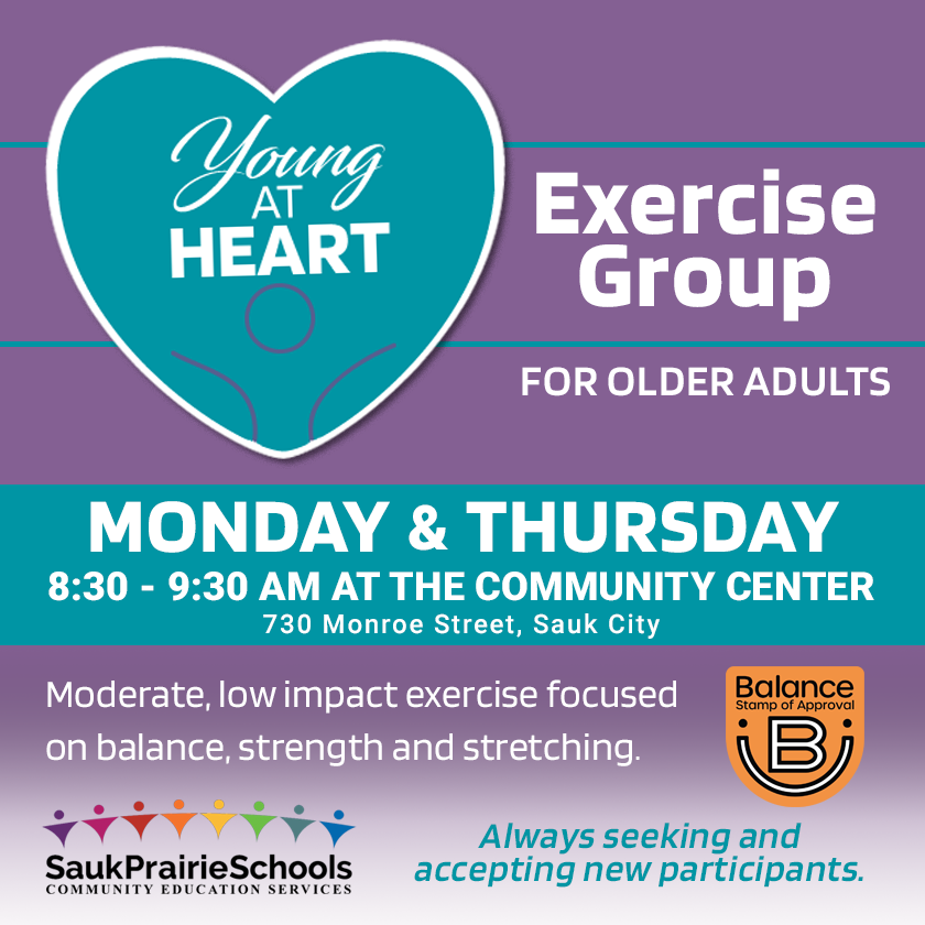 Young at Heart Exercise Group Earns Balance Stamp of Approval