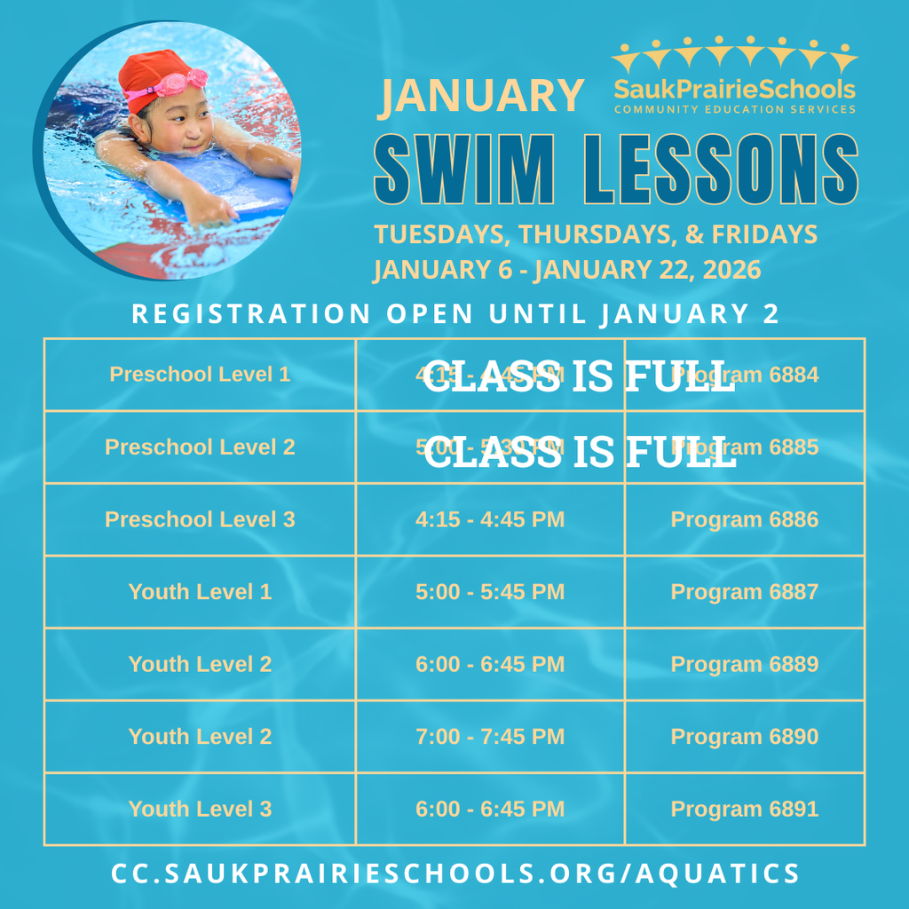 January swim lessons