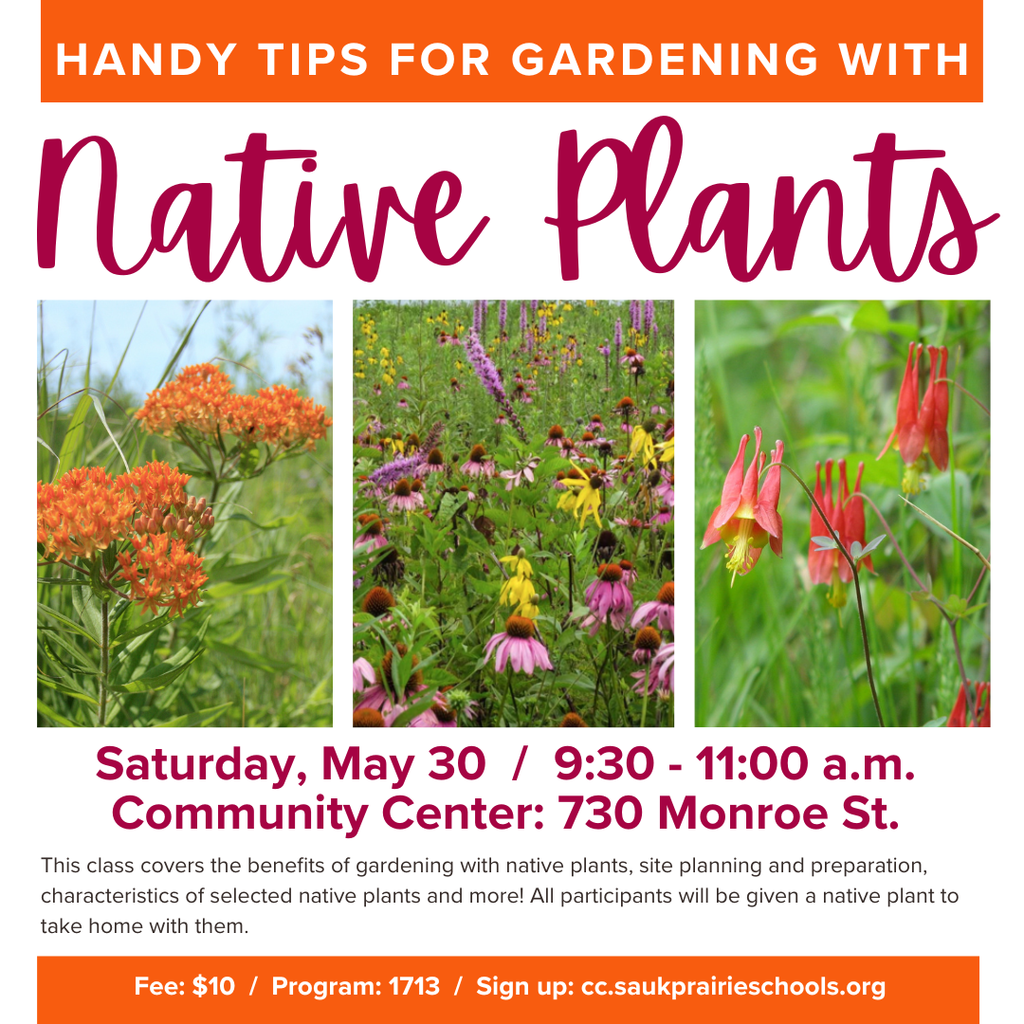 Handy Tips for Gardening with Native Plants Class