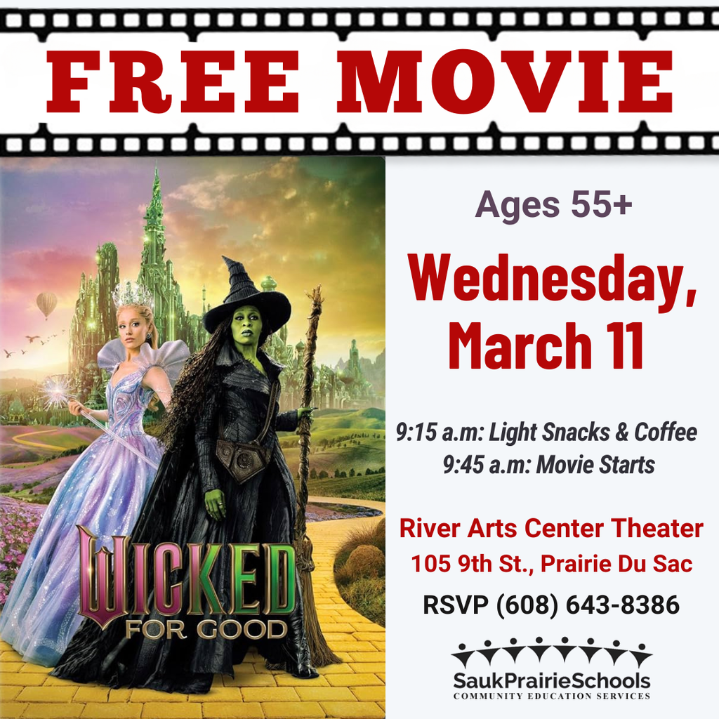 Free Movie "Wicked: For Good" on  March 11