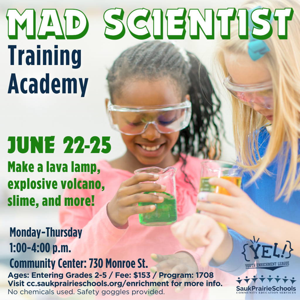 Mad Scientist Traning Academy Summer Camp