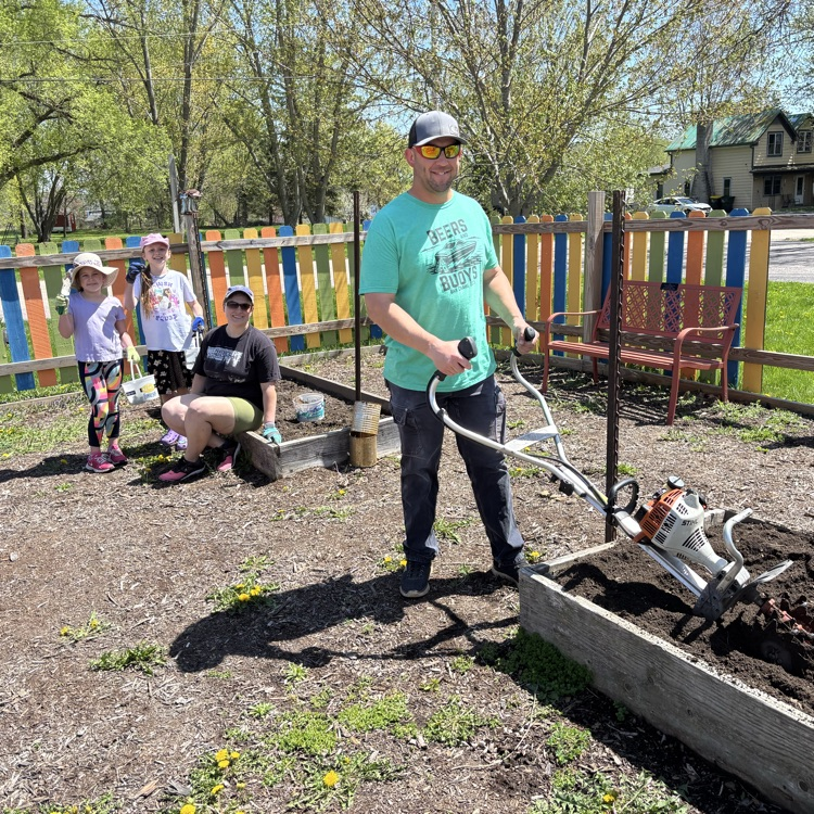 Weeding and tilling!