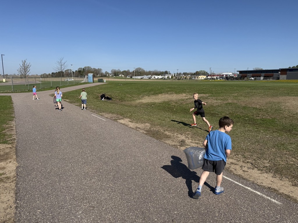 PICKING UP TRASH 