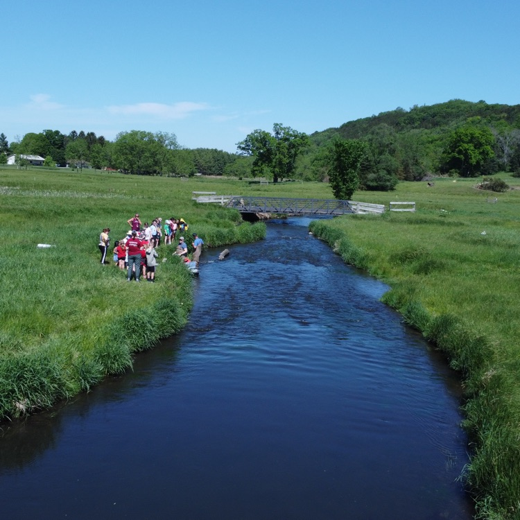 Perfect weather for releasing the trout.