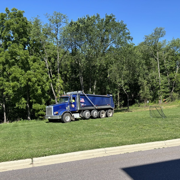 Dump trucks playing soccer 😂