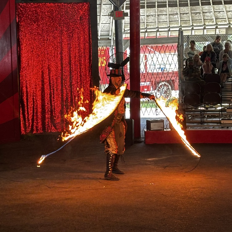 Fire whips! 