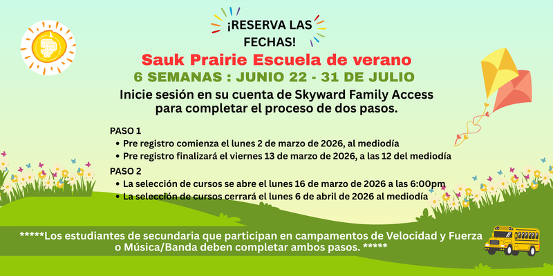 Summer School Info Spanish