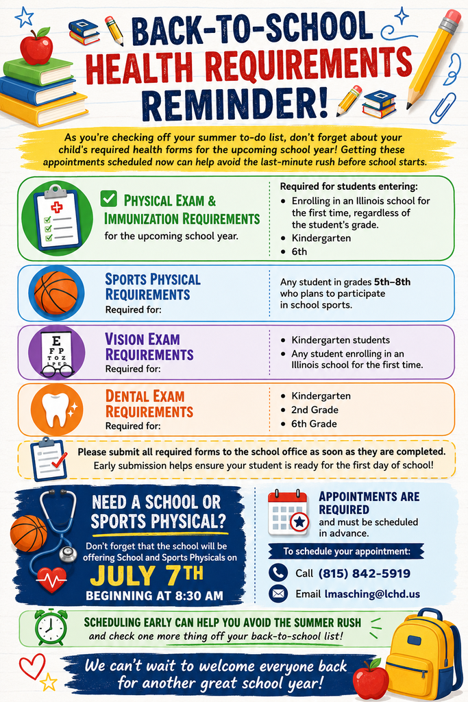school/sports physical requirements