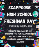 SSD Freshman Day, September 2nd.