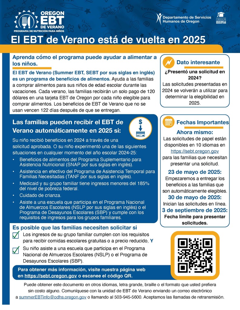 Summer EBT- Spanish