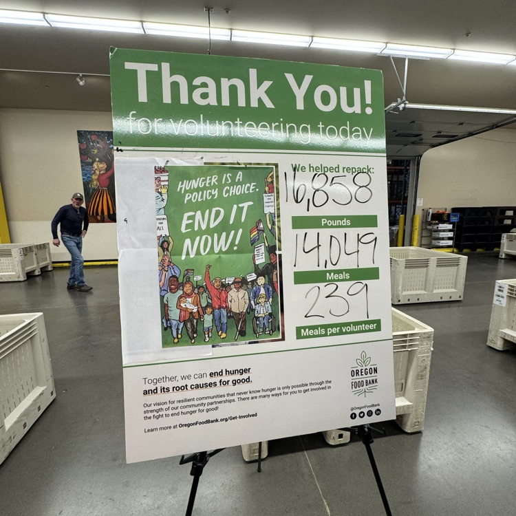 Oregon Food Bank.  