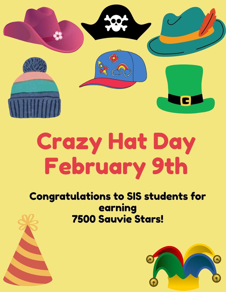 Crazy hat day flyer