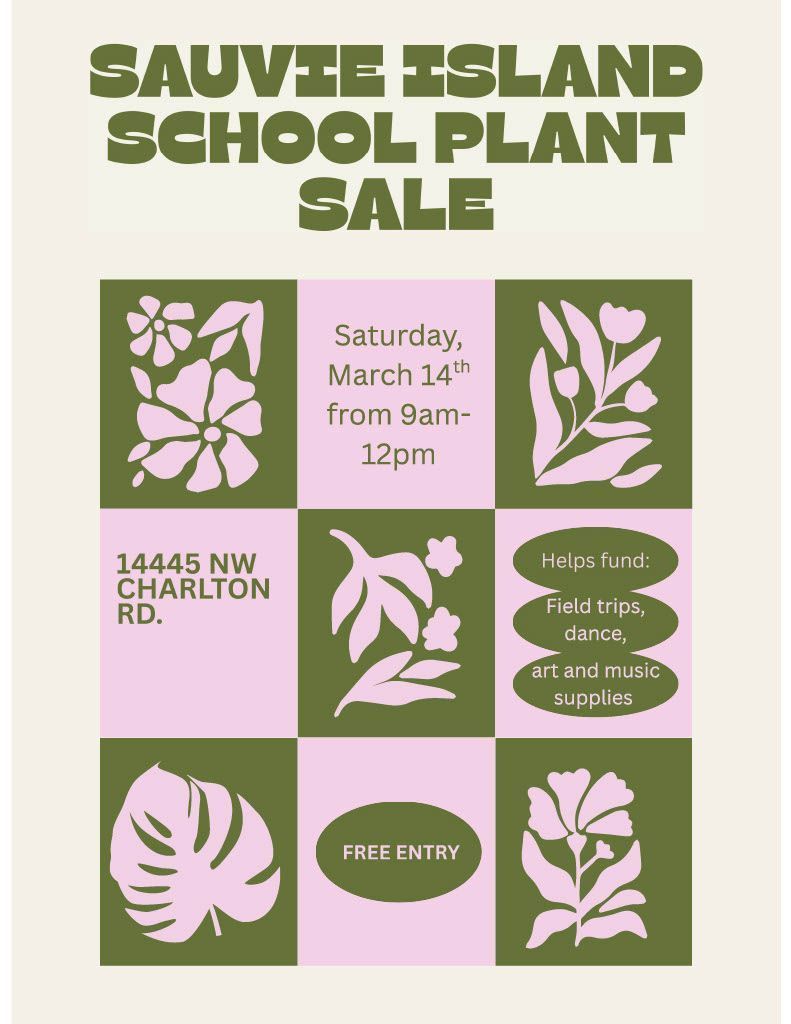 2026 Plant Sale flyer