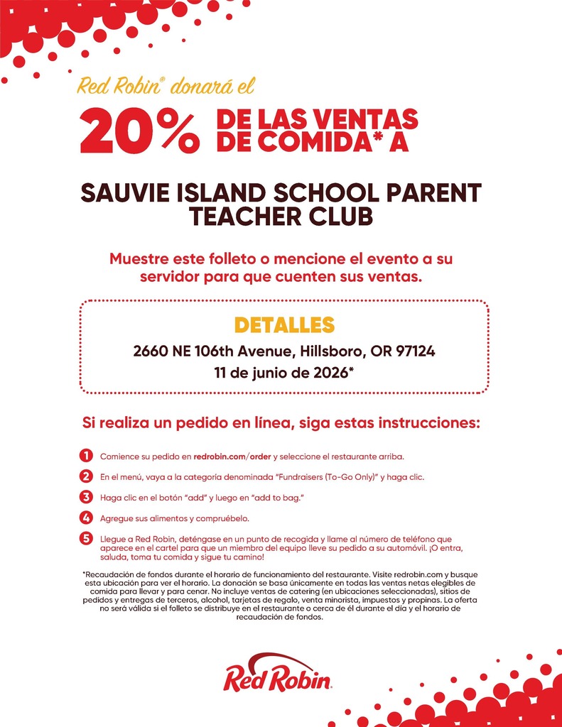 Red Robin Spanish