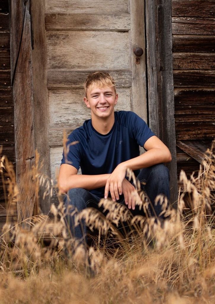 Student Hunter Sanders, smiling at the camera.