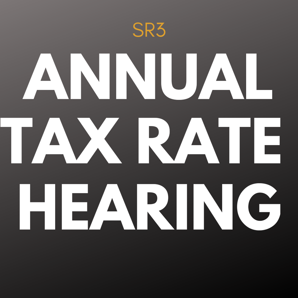 Annual Tax Rate Hearing