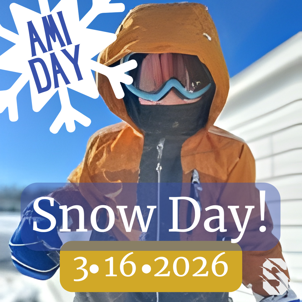 AMI day. Snow Day! 3-16-2026