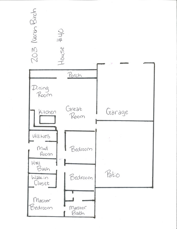 Floor plan for house #40