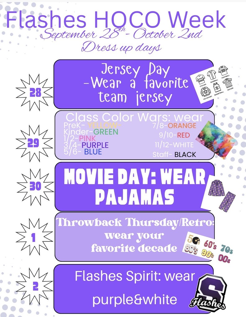 HOMECOMING DRESS-UP DAYS