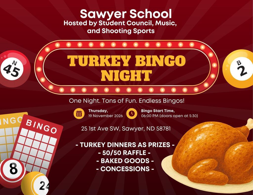 Turkey Bingo night poster