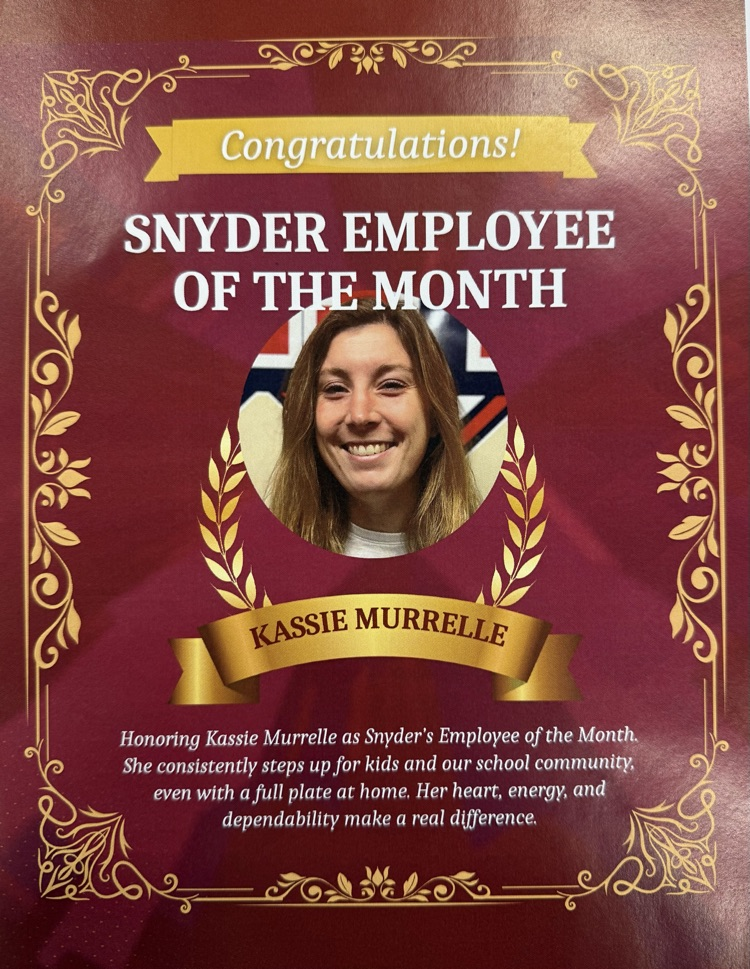 November Snyder Employee of the Month!