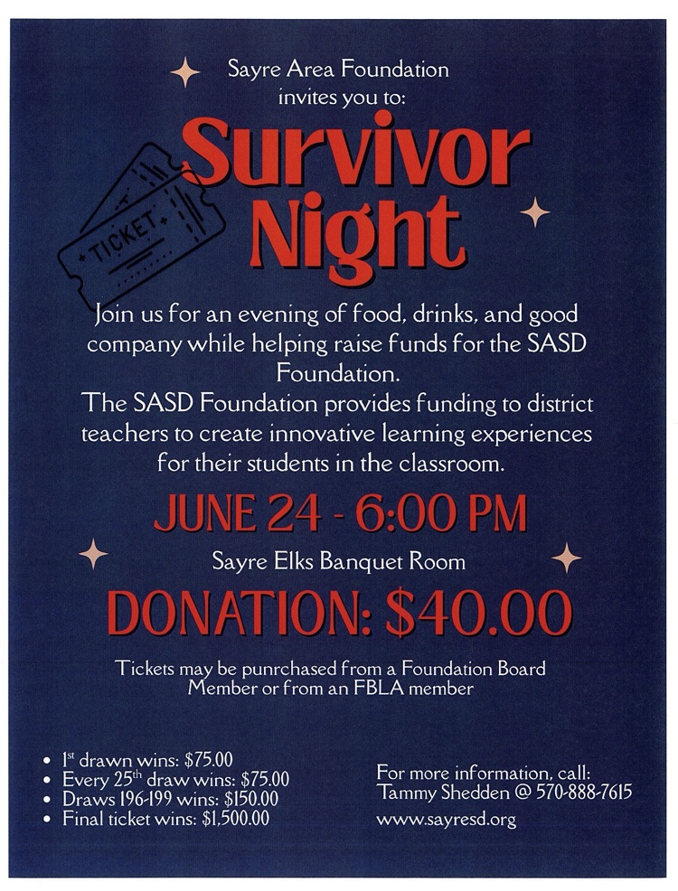 Flyer for fundraiser