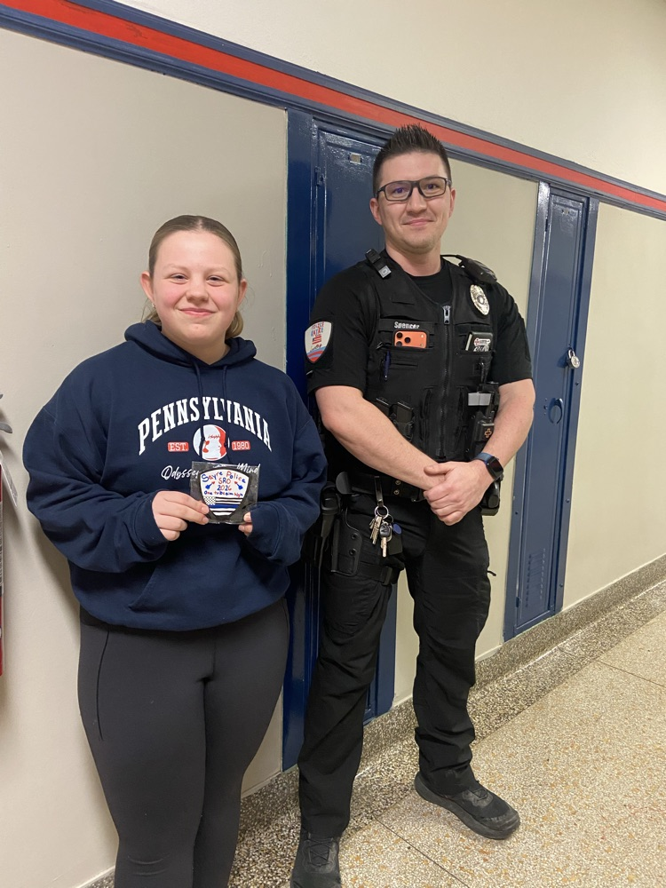 Maci Wells and Officer Spencer