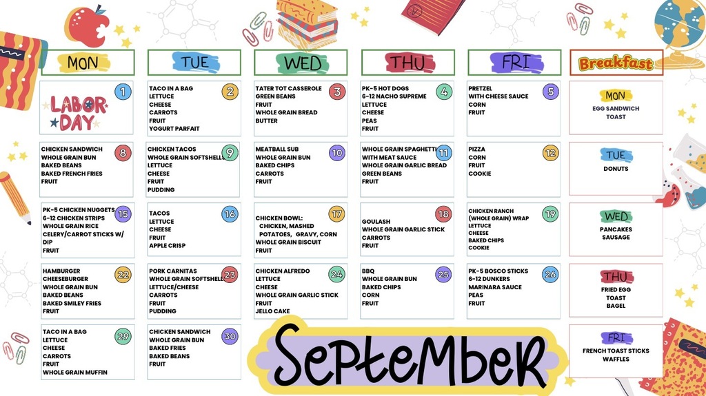 September Menu