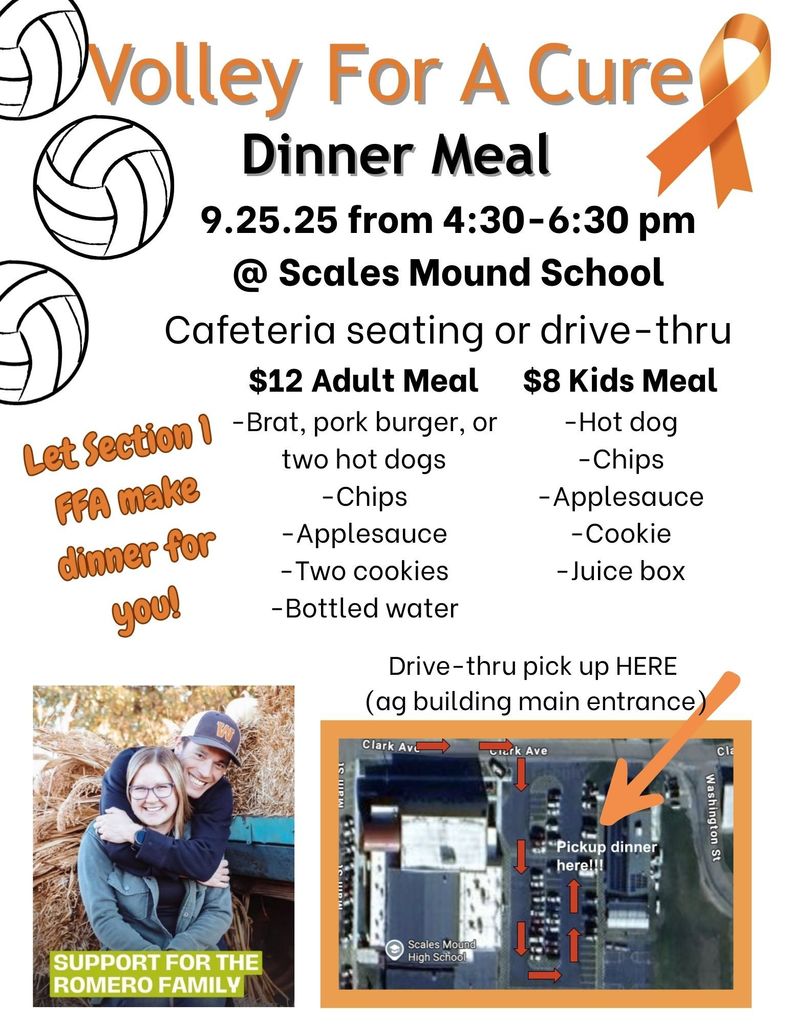 Volley for a Cure Dinner Meal