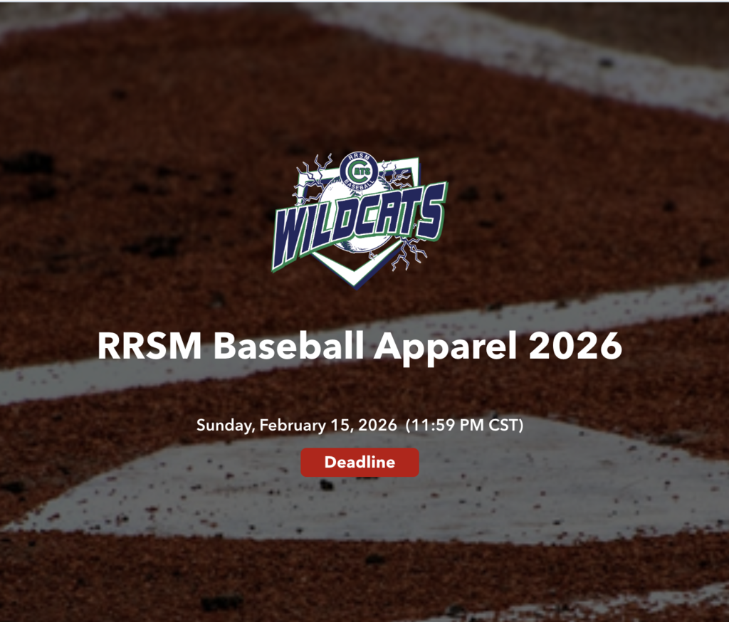 RRSM Baseball Apparel Order