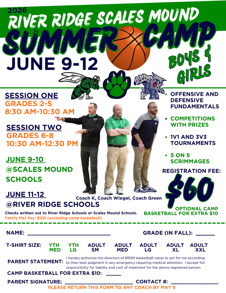 2026 RRSM Basketball Camp Flyer