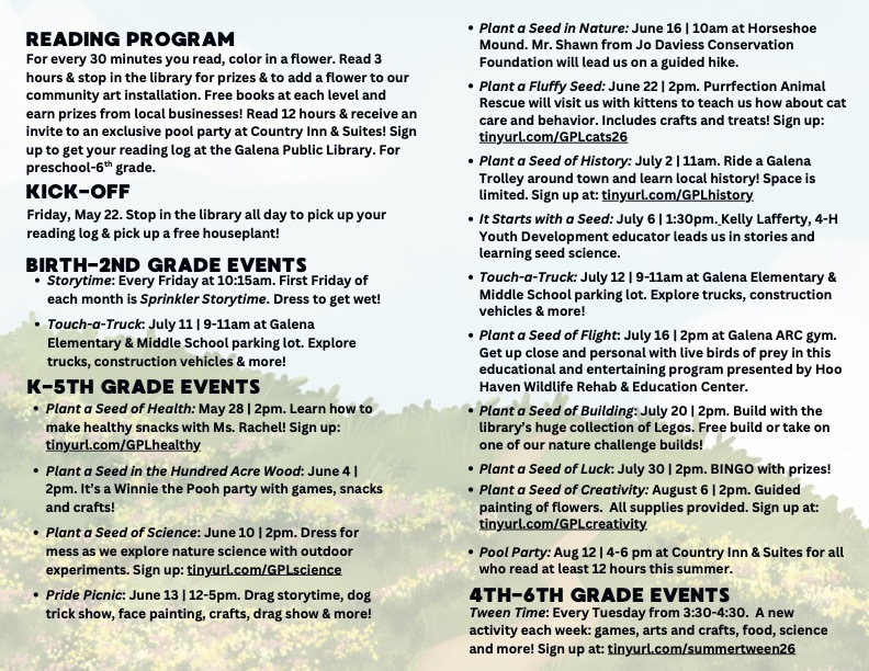 GPL Summer Reading Program