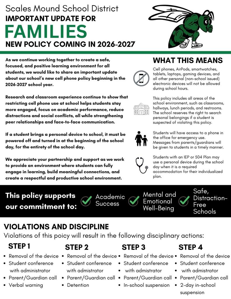 2026-2027 Cell Phone Policy