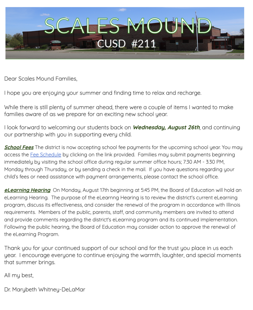 Back to School 2026-2027