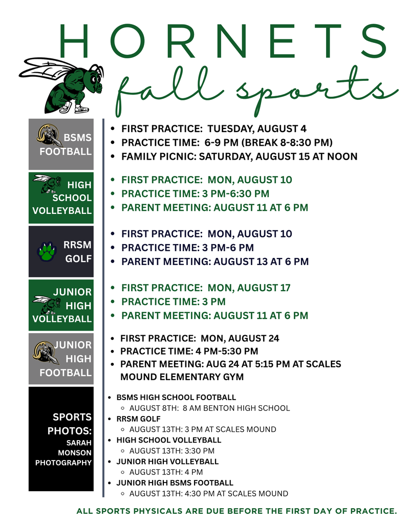 Fall Sports 2026