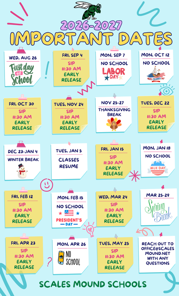 2026-2027 Important Dates