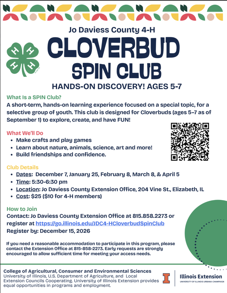 4H Cloverbud Spin Club