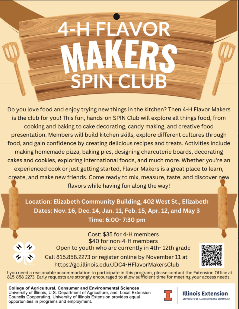 4H Flavor Makers Spin Club