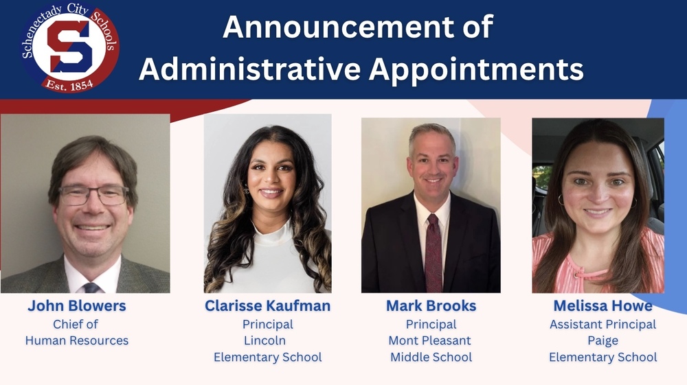 Graphic: Announcement of Administrative Appointments