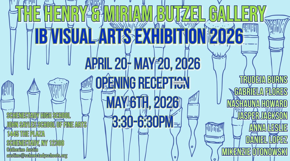 Graphic for IB Visual Arts Exhibition