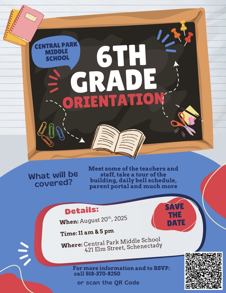 Central Park Middle School Orientation
