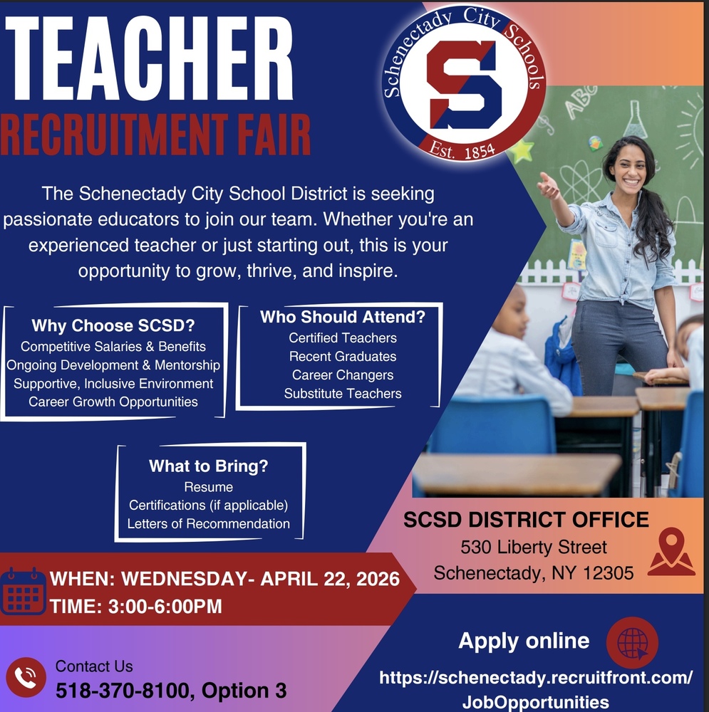 Poster for Teacher Recruitment Fair