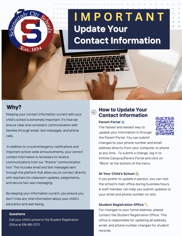 Update Your Contact Information Flyer