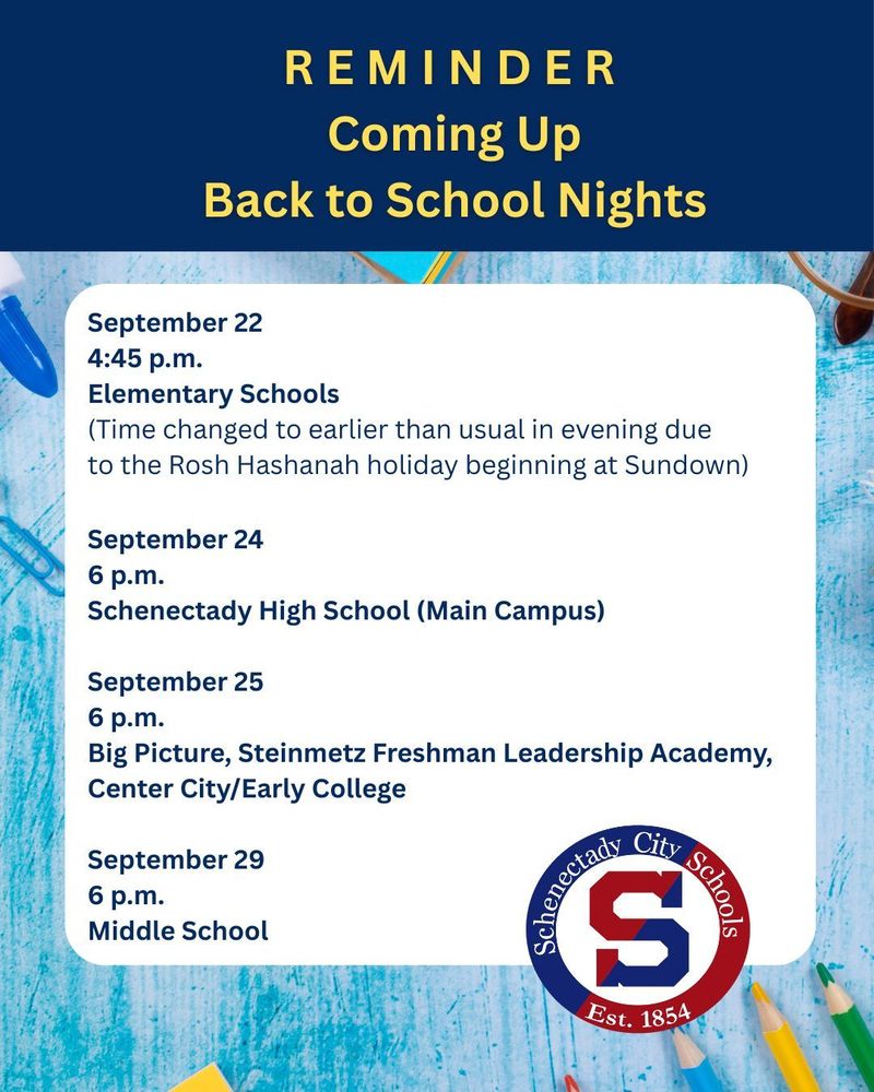 Back to School Nights